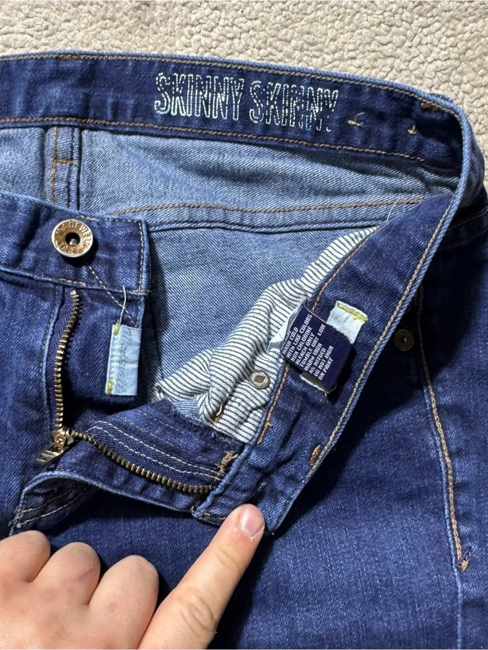 Madewell‎ Jeans Womens 28 Skinny Skinny Blue Denim Cotton Blend Meas 28x30
